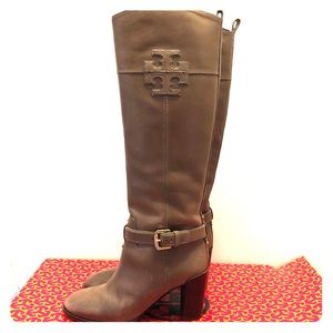 Tory Burch Blaire Riding Boot in Musk